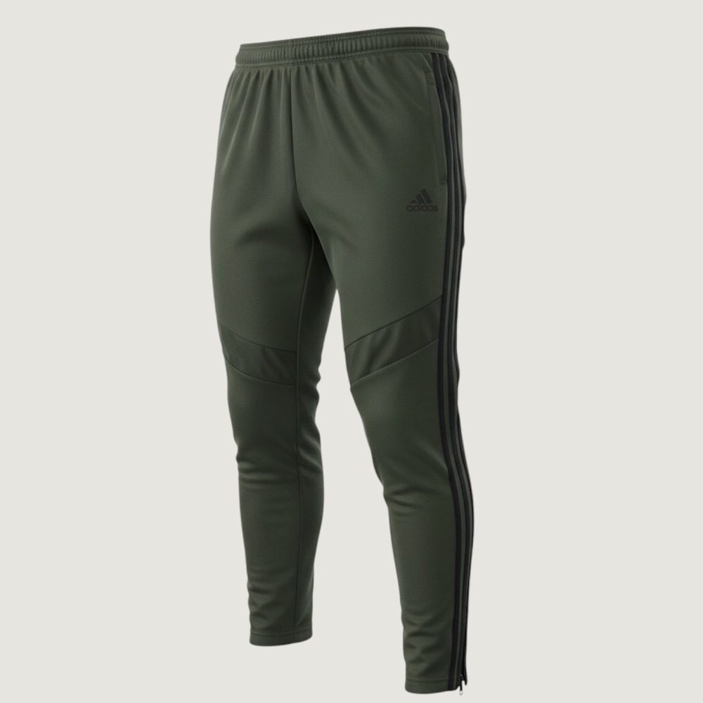 Adidas Tiro 19 Training Pants Olive Green Black Striped Mens 2XL FQ2058 Athletic